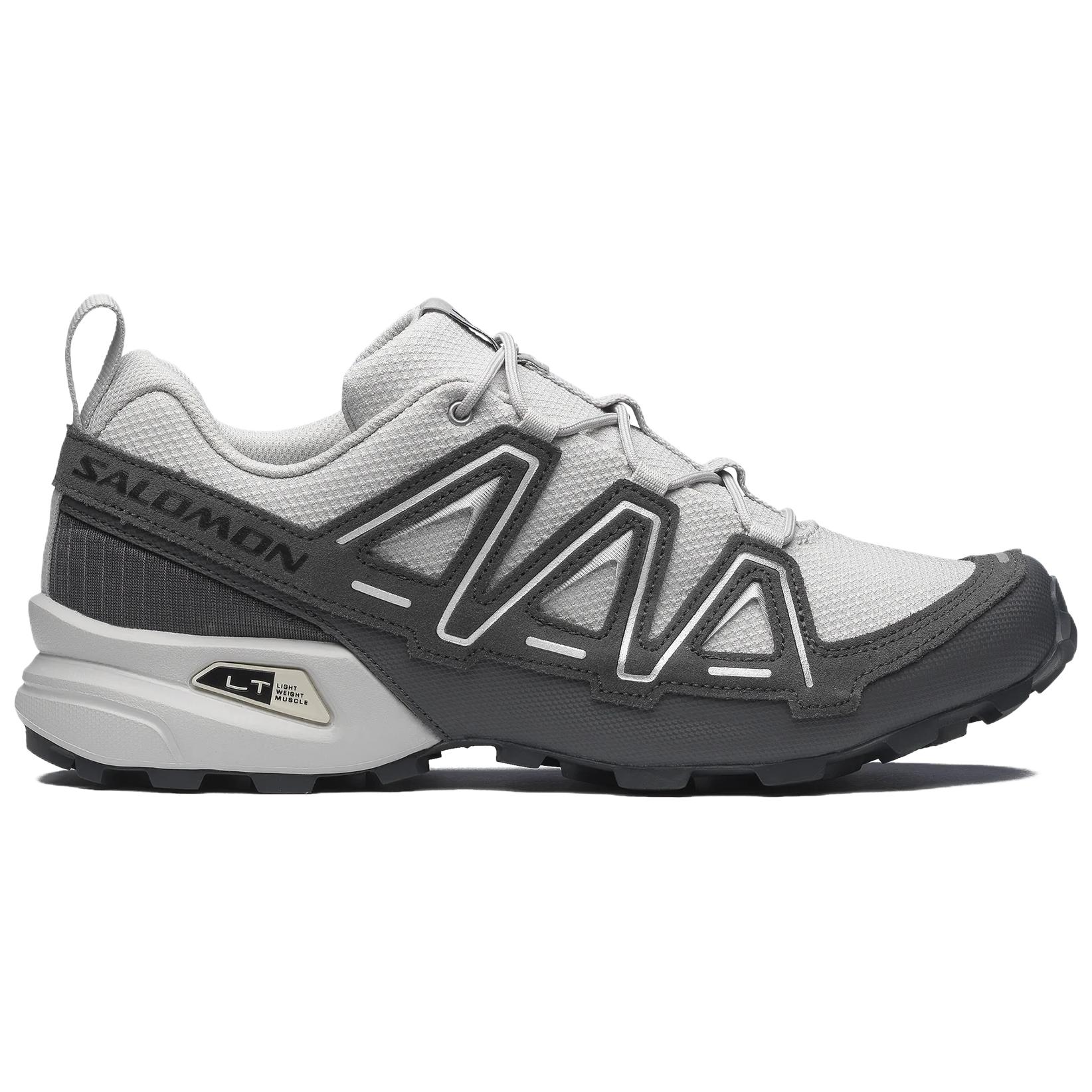 SALOMON Speedcross 3 Cushioning Coverage Support Abrasion Resistant Running Shoes Unisex White Gray