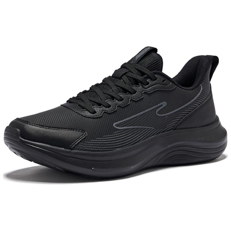 Erke Cushioning Rebound Low top Running Shoes Men’s Jet Black