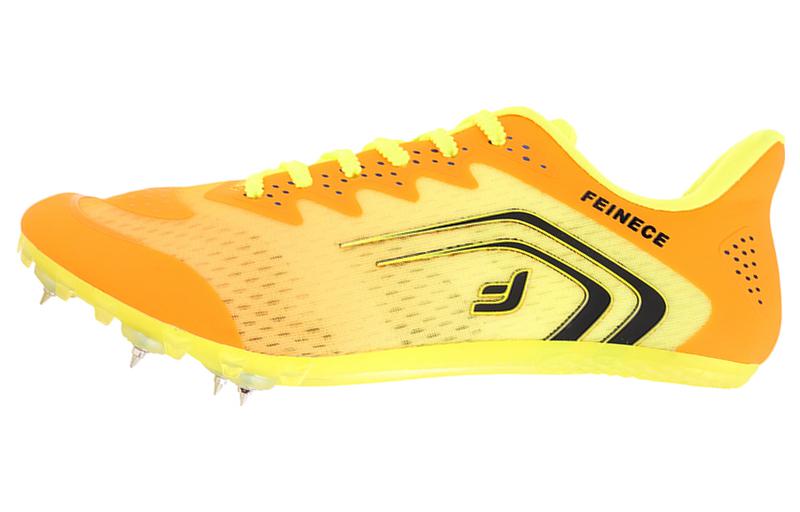 FEINECE Running Shoes Unisex Low Top Orange/Neon Green/
