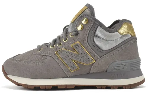 New Balance 574 Grey/Gold Women's