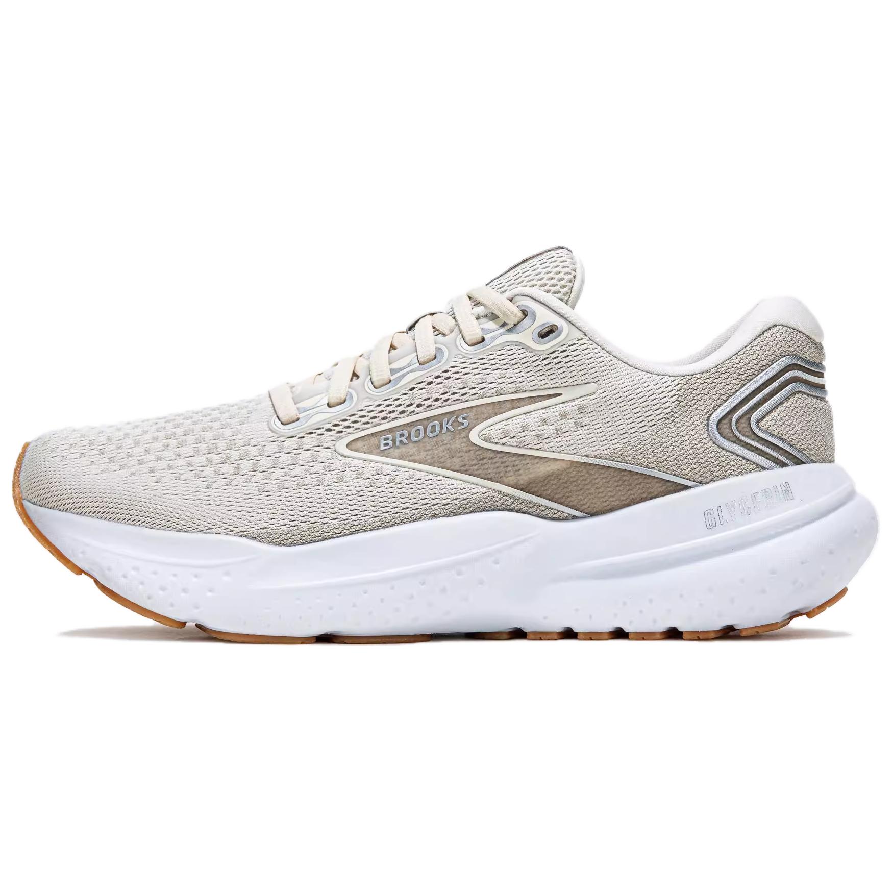 Brooks Brooks Glycerin 21 Comfortable shock-absorbing, non-slip, wear-resistant and breathable low-cut running shoes, men's khaki