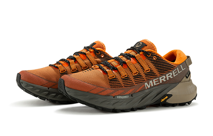 MERRELL Agility Peak 4 Non Slip And Waterproof Breathable Low top Running Shoes Men’s Orange