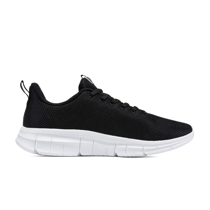 Erke Lightweight Rebound Low top Casual Running Shoes Men’s Black White