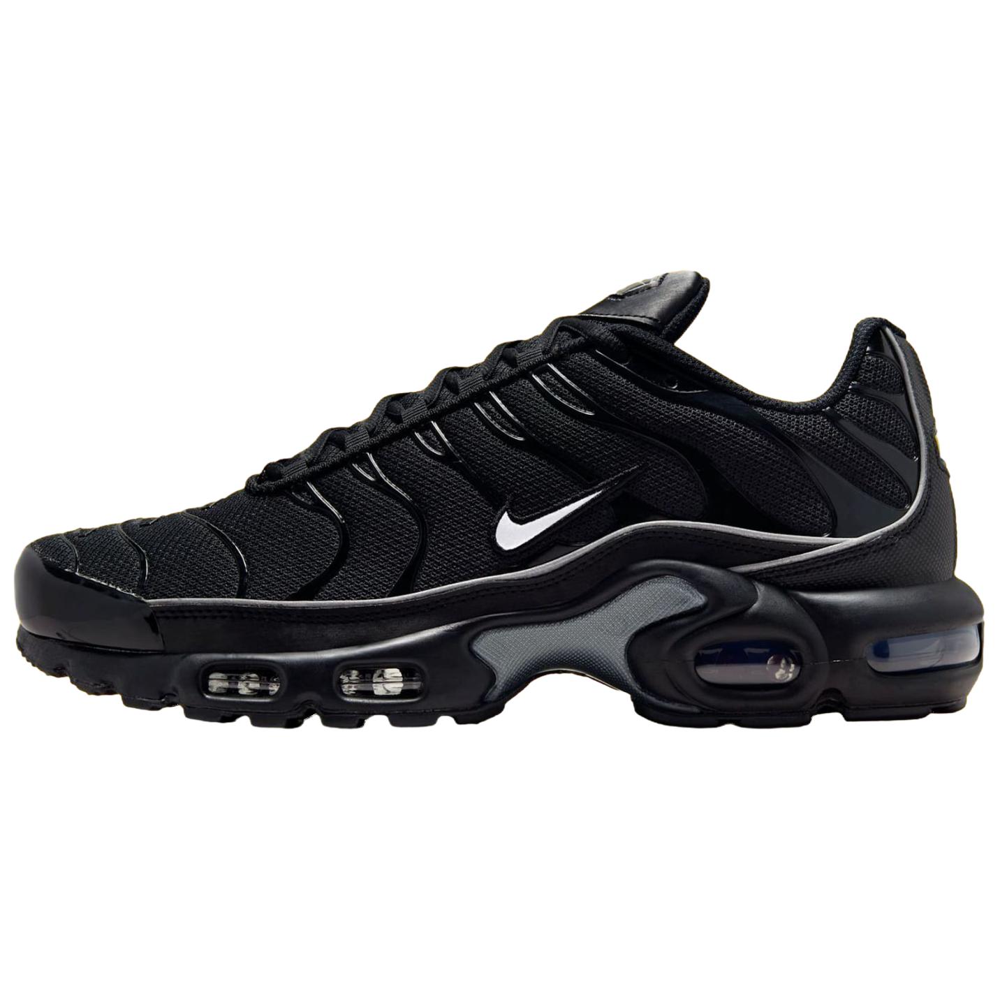 Nike Air Max Plus Support Running Shoes Unisex Black White