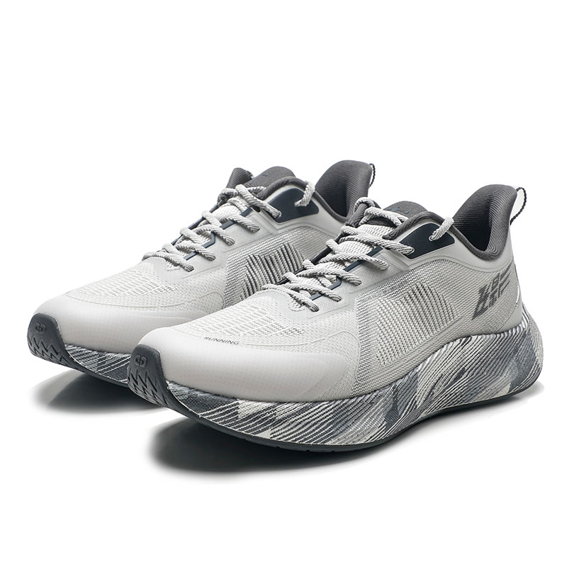 QIAODAN Flying Shadow 3.0 Slip Resistant Abrasion Resistant Low top Casual Running Shoes Men’s Gray
