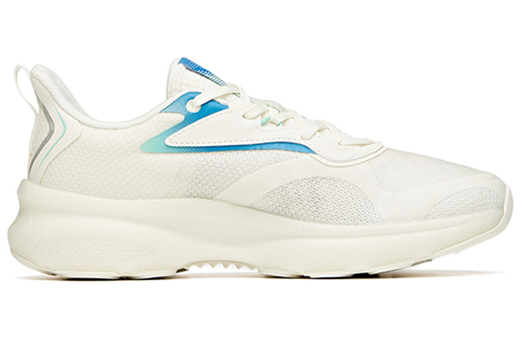 Anta Cushioning Slip Resistant Abrasion Resistant Breathable Low top Running Shoes Men’s White Blue