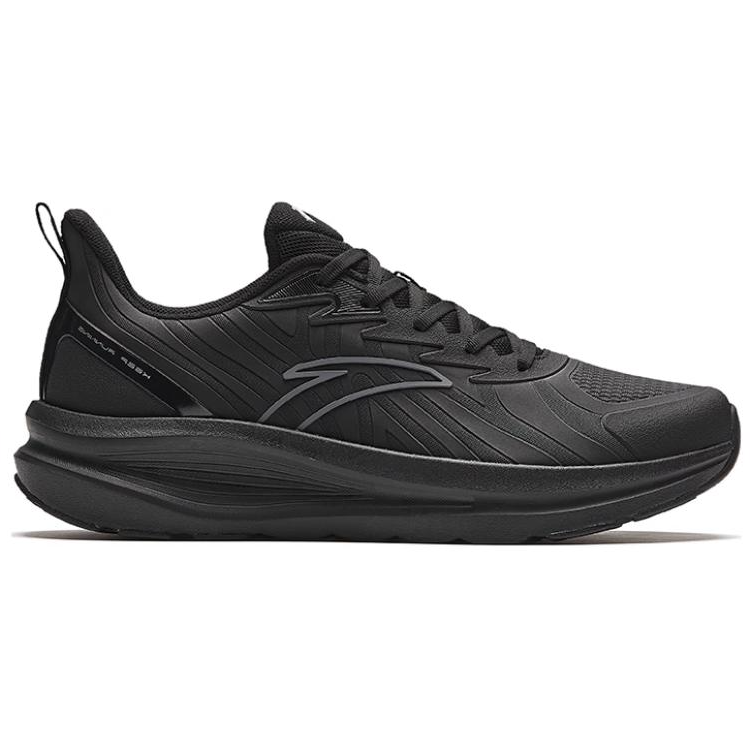 Anta Cloud Path Textile, TPU Slip Resistant Abrasion Resistant Low top Running Shoes Men’s Black