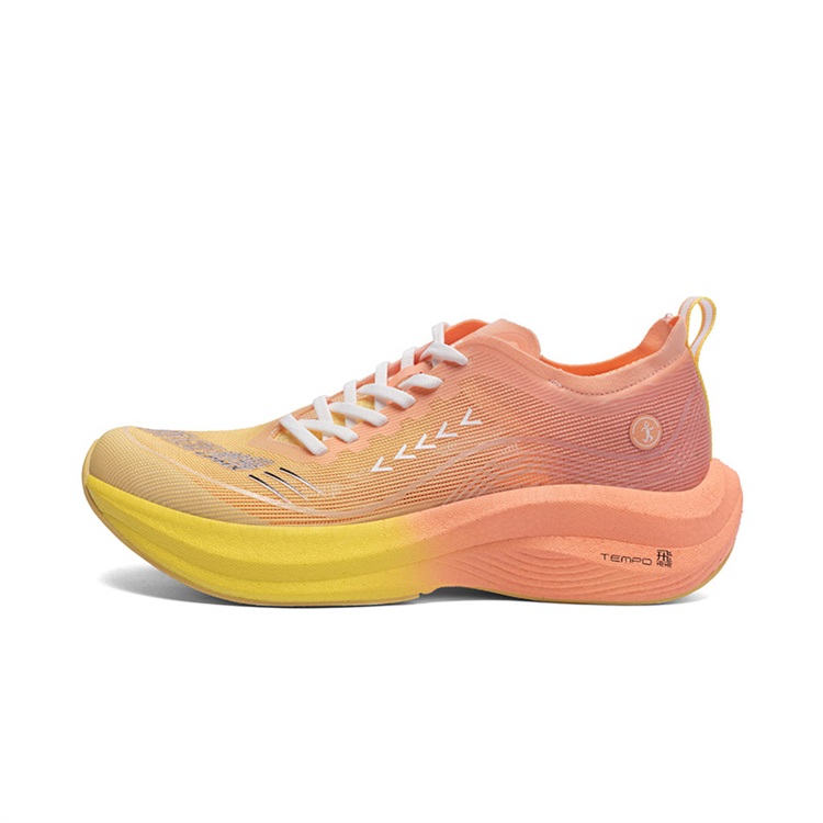 LPMX Cushioning Slip Resistant Breathable Low top Marathon Running Shoes Men’s Yellow Orange
