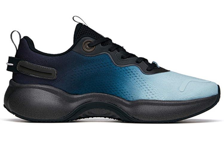 Anta Cushioning Slip Resistant Abrasion Resistant Breathable Low top Running Shoes Men’s Blue Black