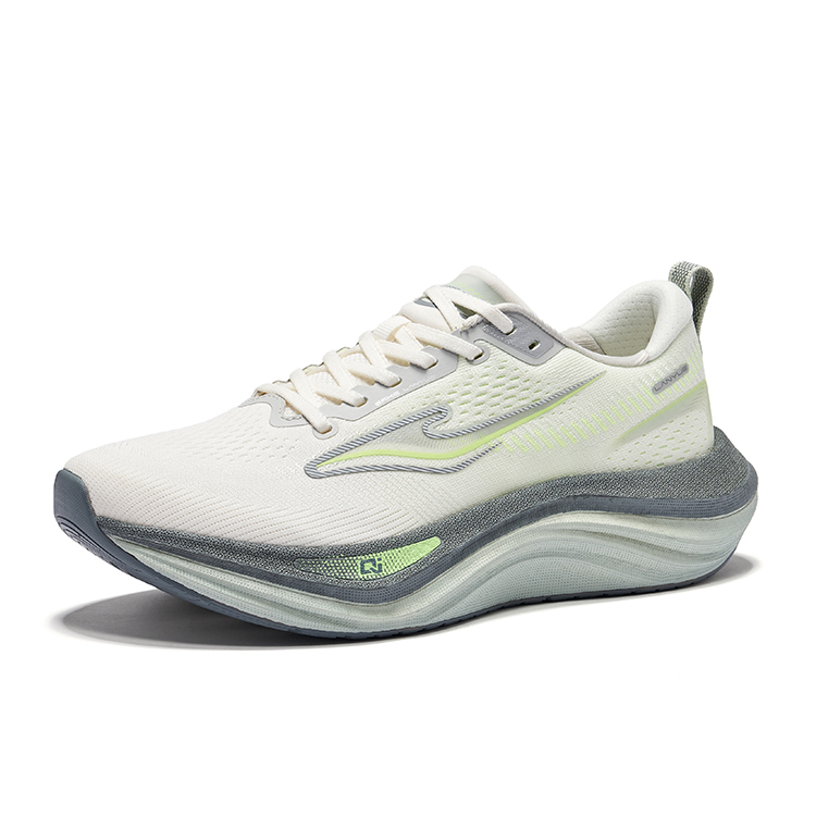 Erke Lanyue 2.0 Running Shoes Men’s Low Top Microcrystal White Fluorescent Sprout Green