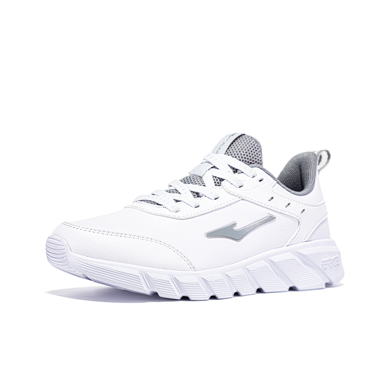 Erke Lightweight Abrasion Resistant Low top Casual Running Shoes Women’s White Gray