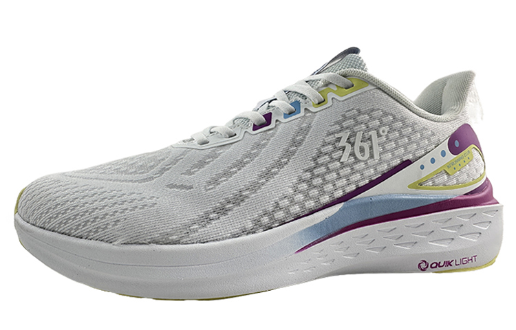 361° Slip Resistant Abrasion Resistant Low top Running Shoes Women’s White Blue
