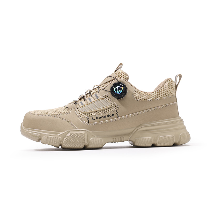 LANOUDUN Abrasion Resistant, Breathable, Impact Resistant Low top Outdoor Shoes Unisex Khaki