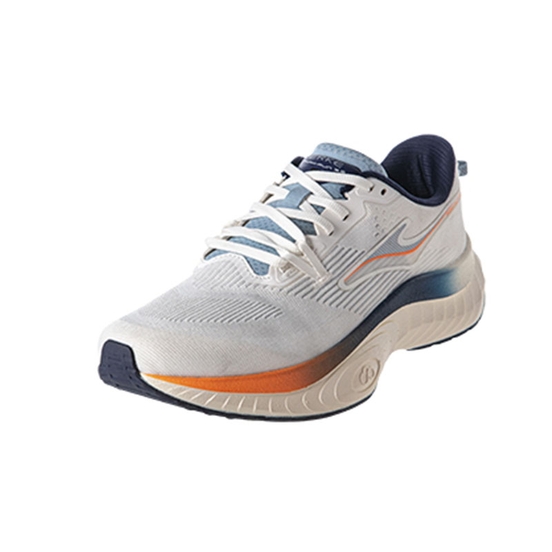 Erke Cushioning Rebound Low top Running Shoes Men’s White Orange