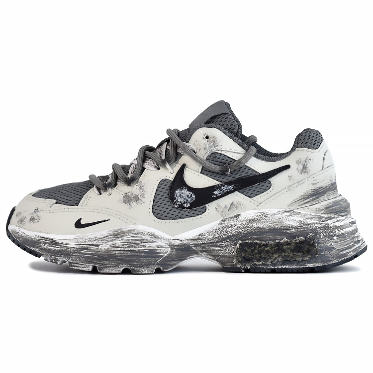 Nike Air Max Fusion Abrasion Resistant Low top Running Shoes Men’s White Gray