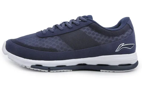 Li Ning Synthetic Leather Cushioning Slip Resistant Abrasion Resistant Low top Running Shoes Men's
