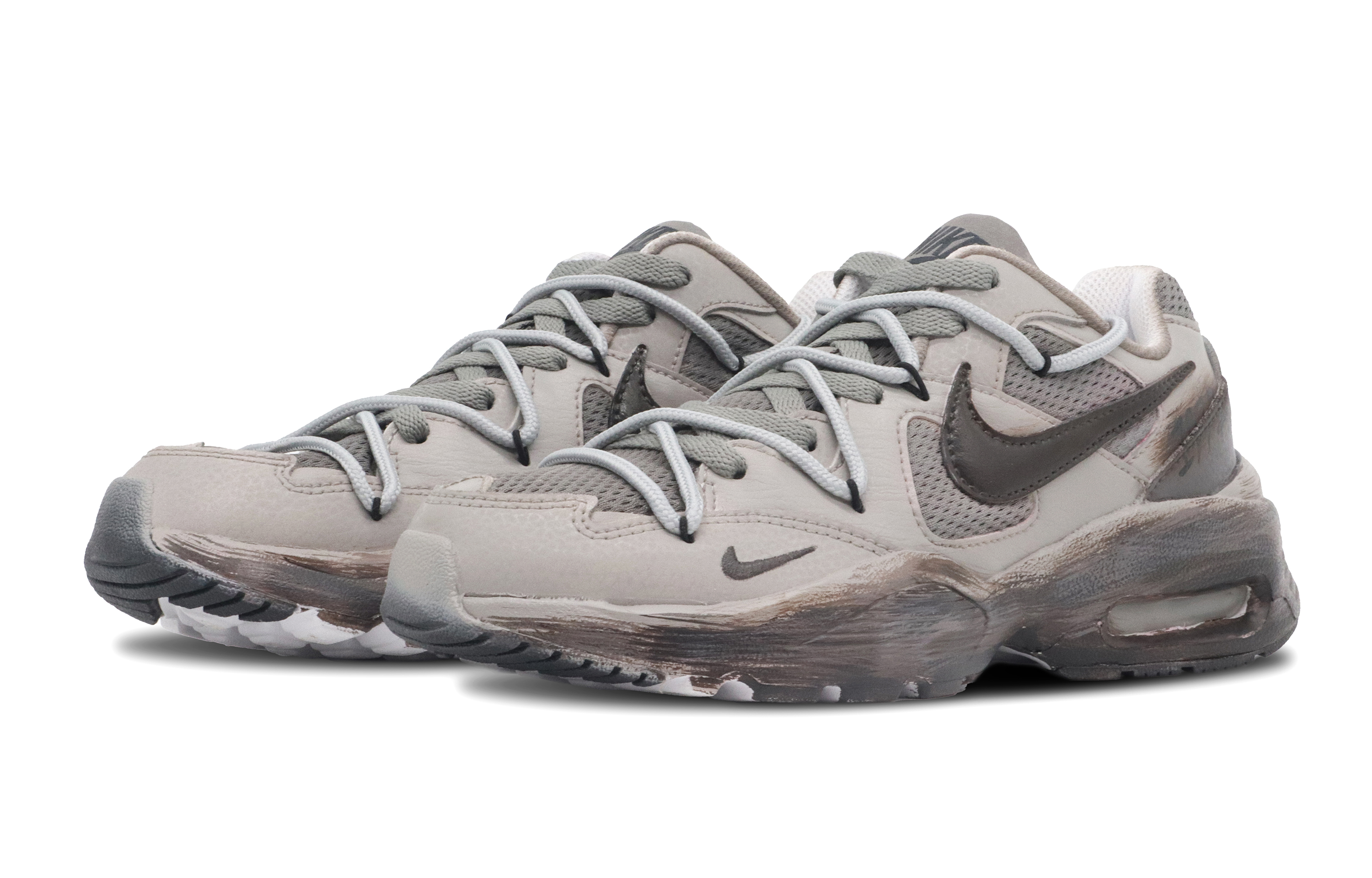 Nike Air Max Fusion Slip Resistant Abrasion Resistant Low top Running Shoes Women’s Brown Black