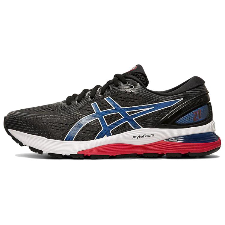 Мужские кроссовки ASICS GEL-Nimbus 21 (черно-синие) — фото 1