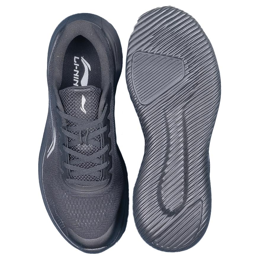 Li Ning Cushioning Abrasion Resistant Breathable Low top Running Shoes Men’s Black