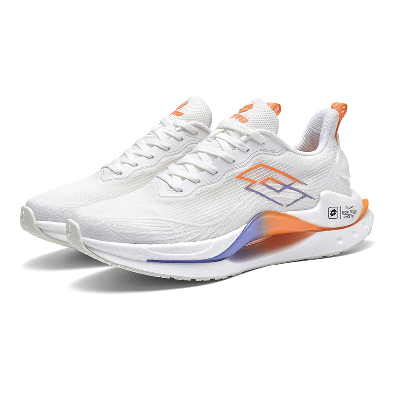LOTTO Slip Resistant Abrasion Resistant Support Low top Casual Running Shoes Men’s Ivory White