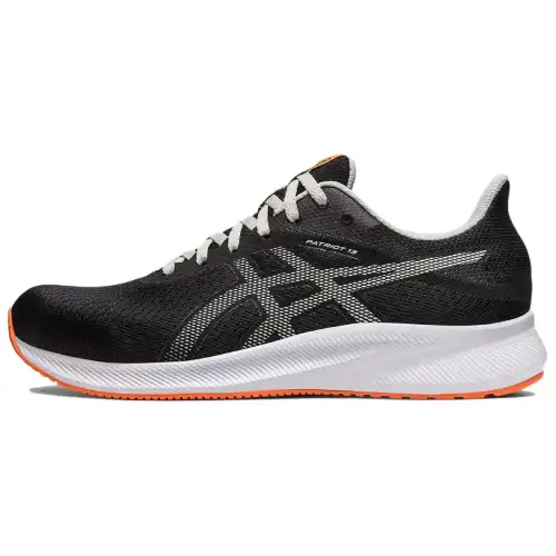 Asics Patriot 13 Cushioning Abrasion Resistant Cushioning, Wear Resistant Low top Running Shoes Men's Black
