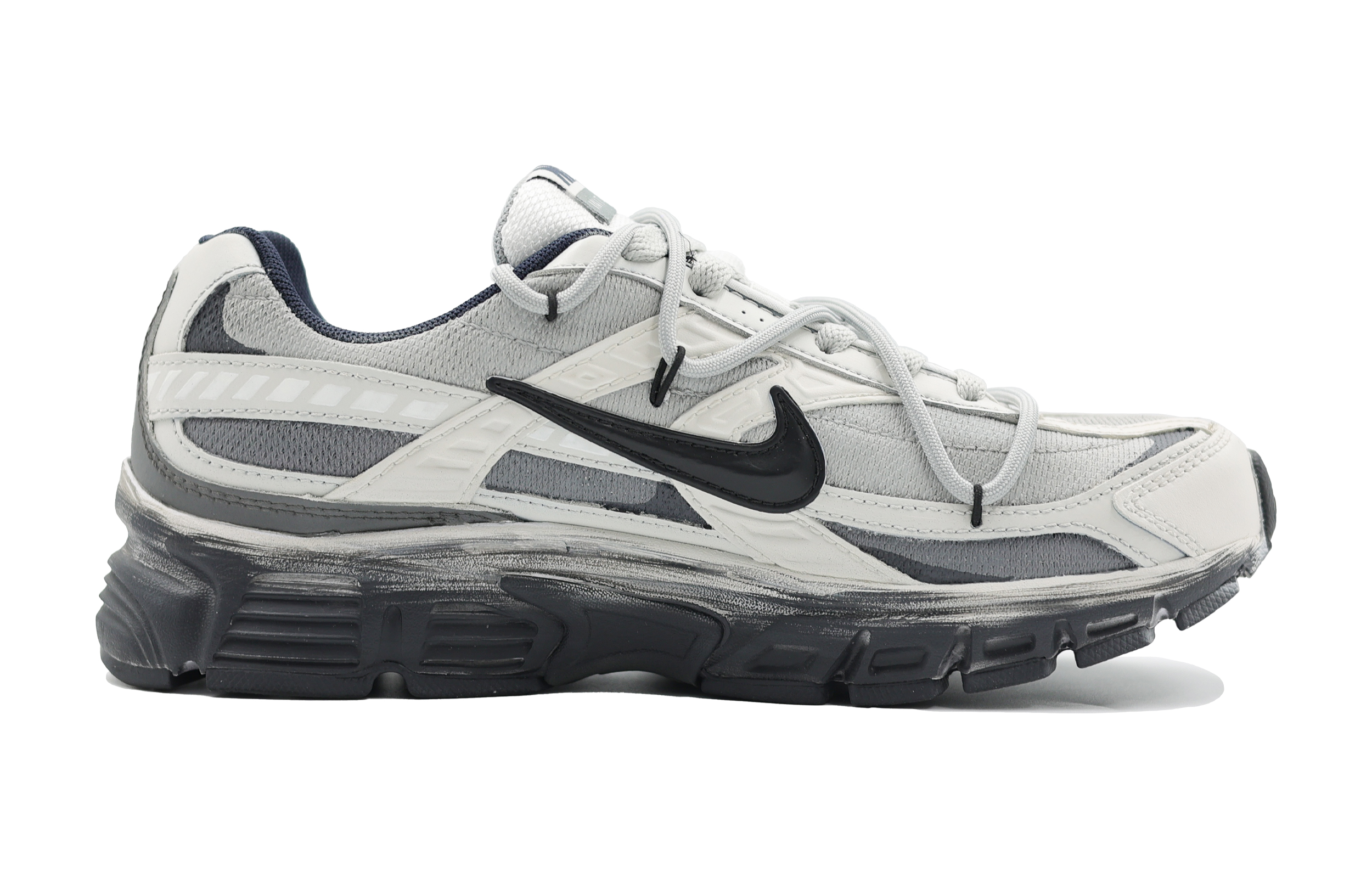Nike Initiator Cushioning Abrasion Resistant Low top Running Shoes Men’s Light Gray Black