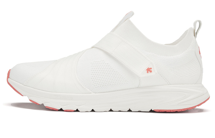 DESCENTE RUNNING Fabric Cushioning Breathable Low top Carbon Plate Casual Running Shoes Women’s White
