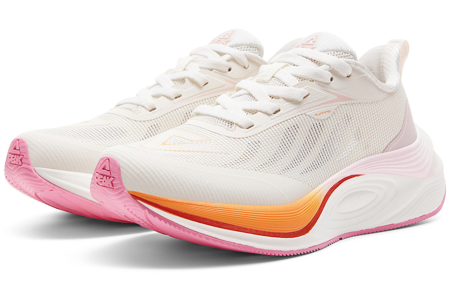 PEAK Showoff 2.0 Low top Running Shoes Women’s White Pink Orange
