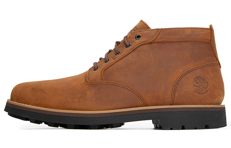 Мужские ботинки Timberland Leather (коричневые)