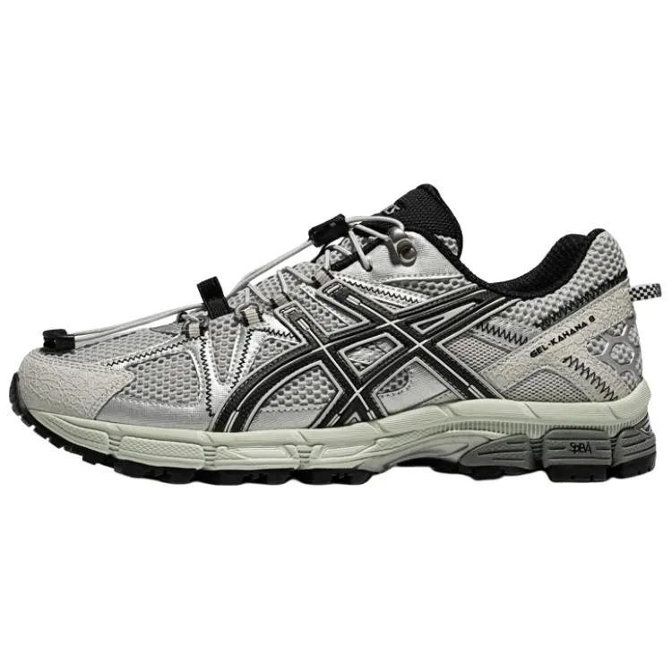 ASICS Gel Kahana 8 FL Breathable Low top Speva Trail Running Shoes Men's Gray Black