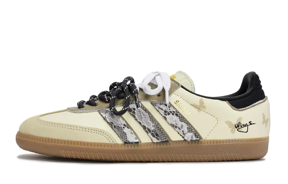 Adidas Originals SAMBA OG German Army Trainers Women's Low Top Black/Beige/Brown