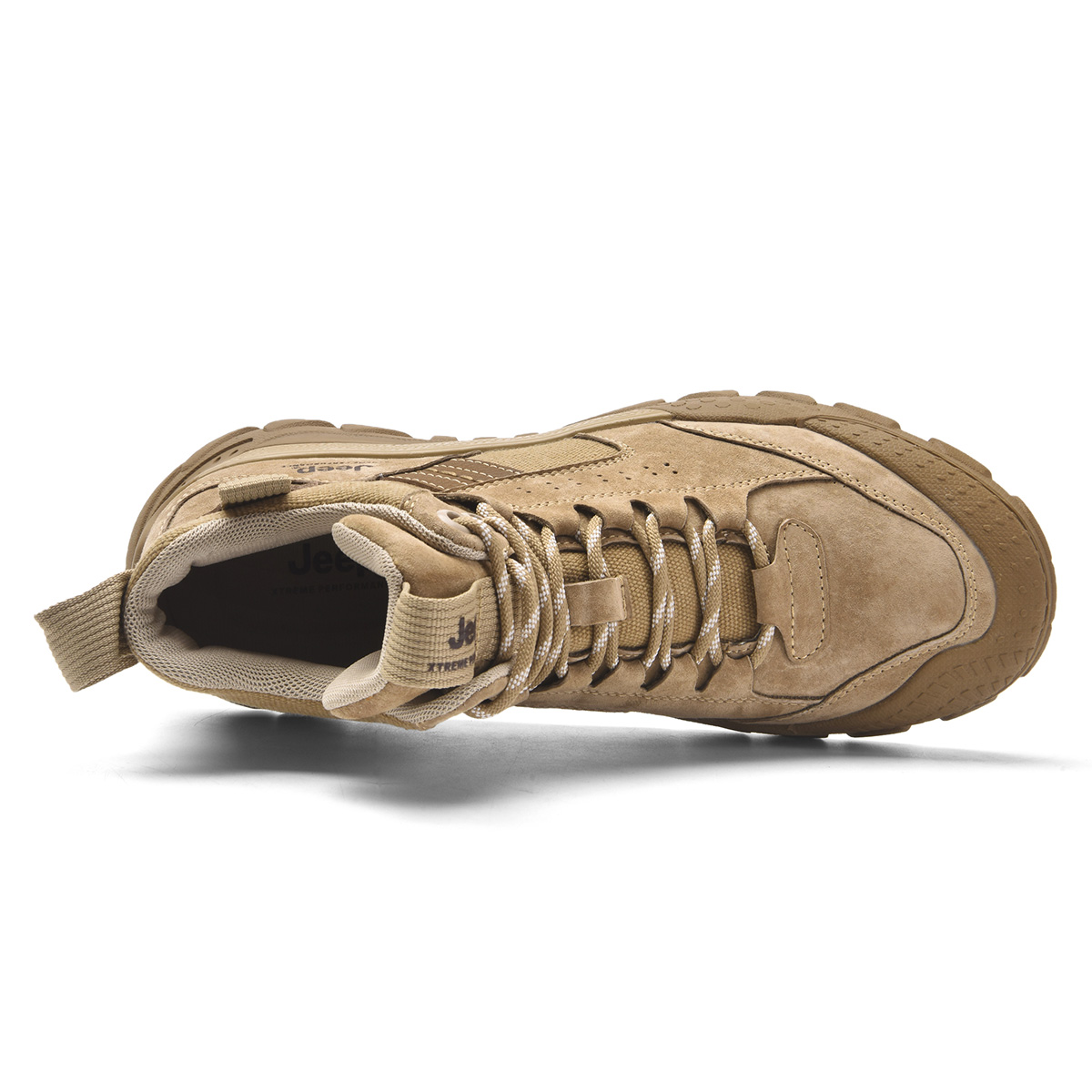 Jeep Abrasion Resistant Breathable Mid top Outdoor Shoes Men’s Khaki