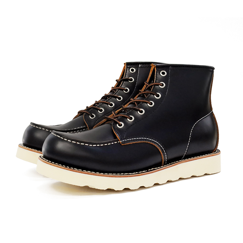 ROCKEY BAND Classic 875 Work Boots Abrasion Resistant Breathable Coverage High top Outdoor Shoes Men’s Black