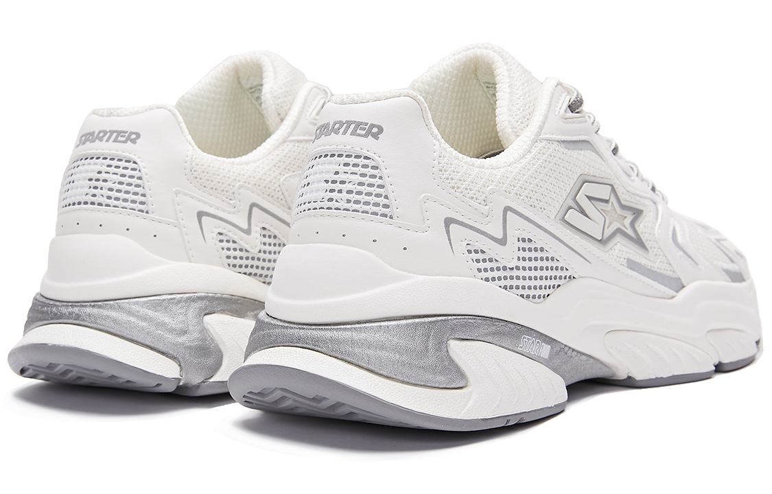 STARTER Breathable Low top Casual Running Shoes Unisex Snowball White