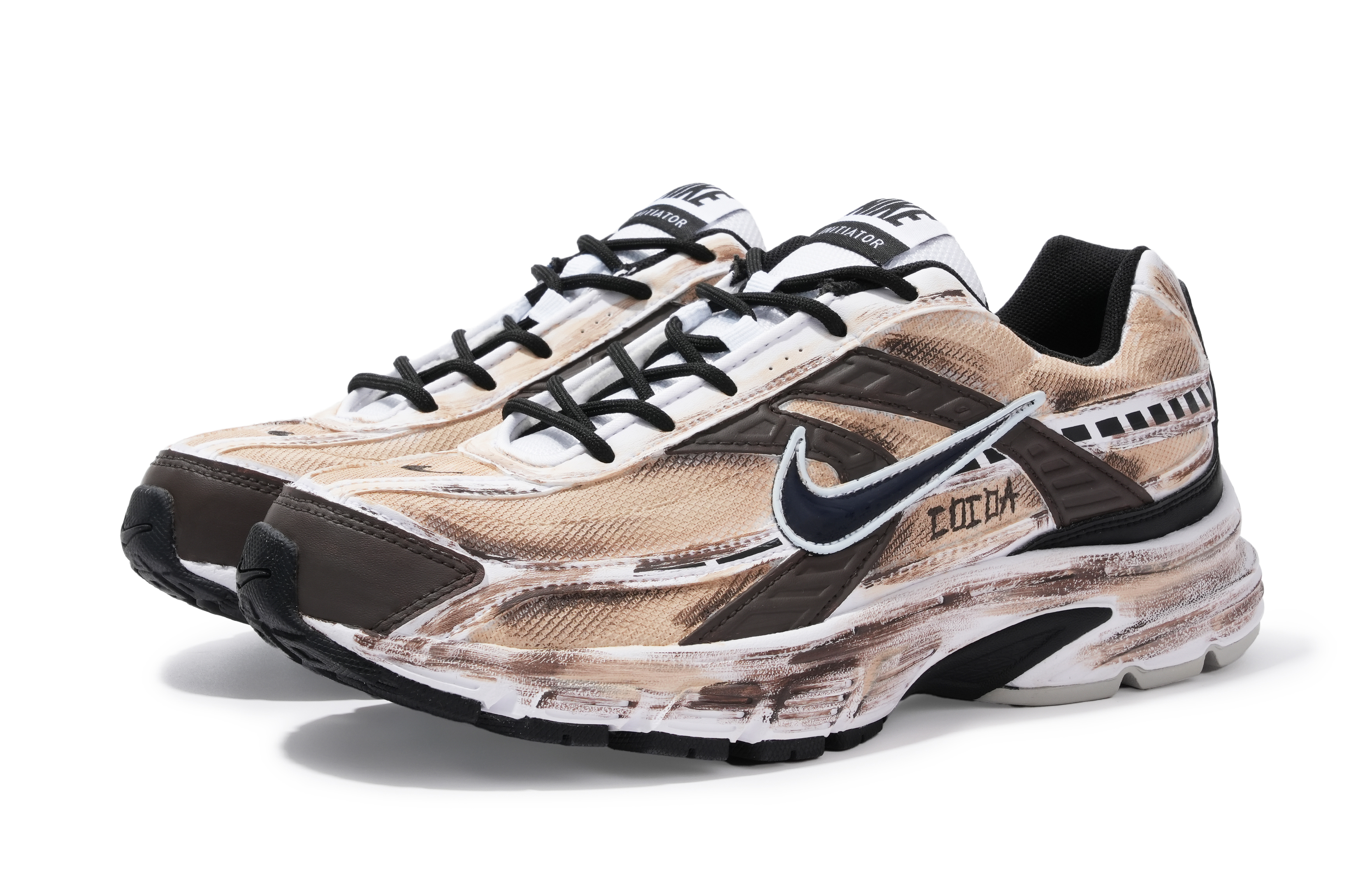 Nike Initiator Abrasion Resistant Low top City Commuting Running Shoes Men’s White Yellow