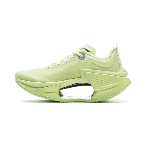 Li Ning Shadow 3 Essential Cushioning Slip Resistant Support Rebound Low top Casual Running Shoes Women's Green