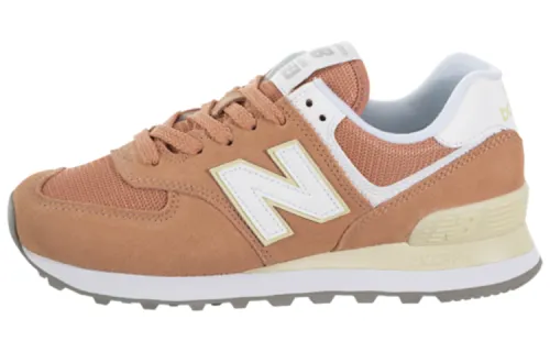 New Balance 574 Series Low Top Grey/Orange Women's