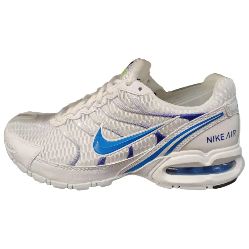Nike Air Max Torch 4 Cushioning Slip Resistant Low top Casual Running Shoes Women's White Blue