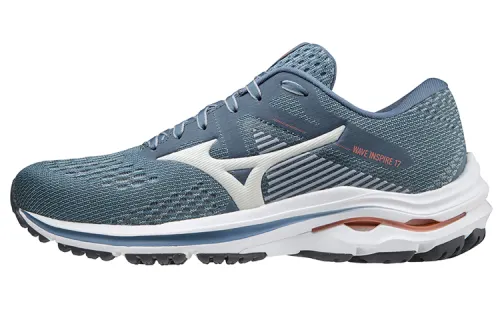 Mizuno Wave Inspire 17 Running Shoes Women's Low Top Blue