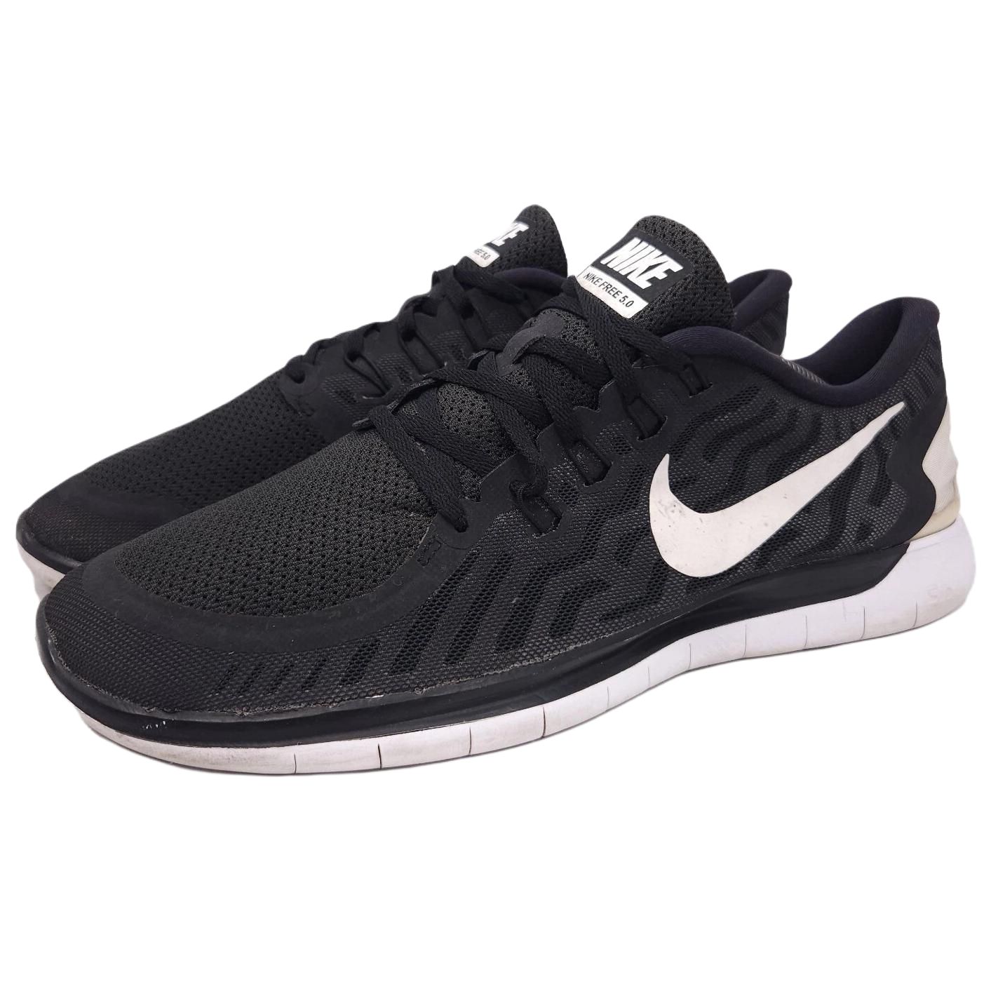 Nike Free 5.0 Slip Resistant Abrasion Resistant Low top Casual Running Shoes Men’s Black