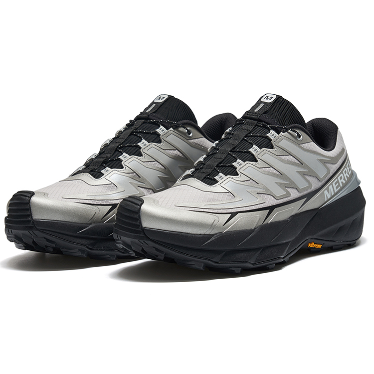 MERRELL VAST SKY Cushioning Slip Resistant Breathable Low top Outdoor Shoes Unisex Gray Silver