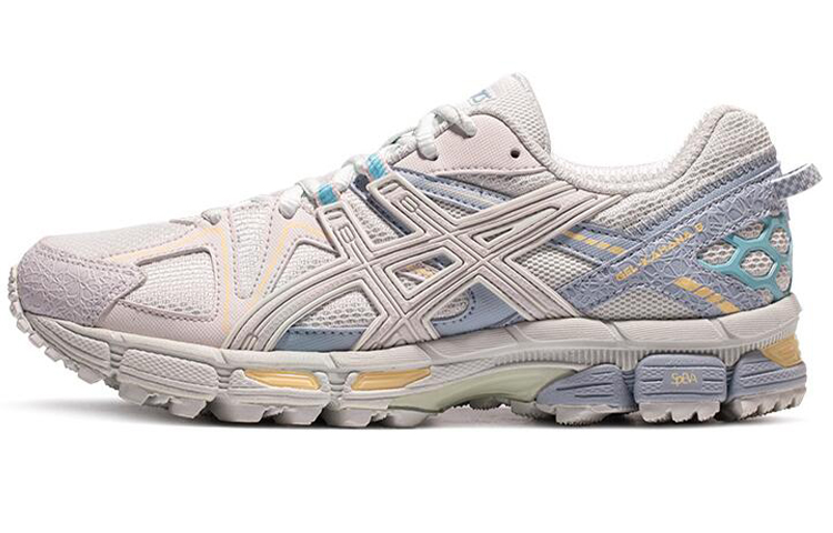 ASICS Gel-Kahana 8 retro comfortable fabric synthetic leather low-top marathon running shoes women's pink blue