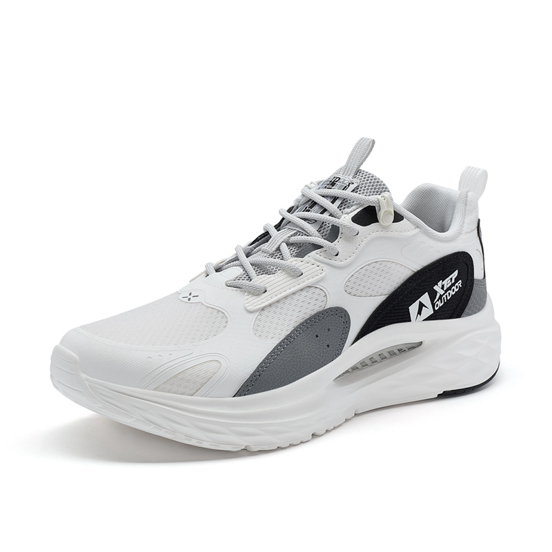 XTEP Lingtao 2.0 Slip Resistant Abrasion Resistant Low top Outdoor Shoes Men’s White Gray Black