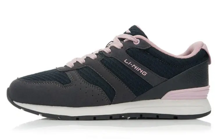 Li Ning Cushioning Breathable Abrasion Resistant Slip Resistant Low top Running Shoes Women's Black
