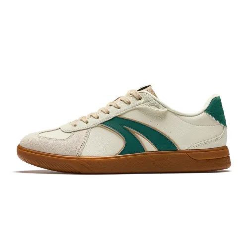 Anta German Army Trainers Wear resistant And Lightweight Low top Skateboard Shoes Men's White Green