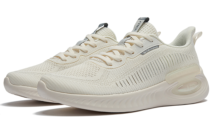 361° NFO Fashion Mesh, Textile Slip Resistant Cushioning Breathable Lightweight Low top Running Shoes Men’s White Gray