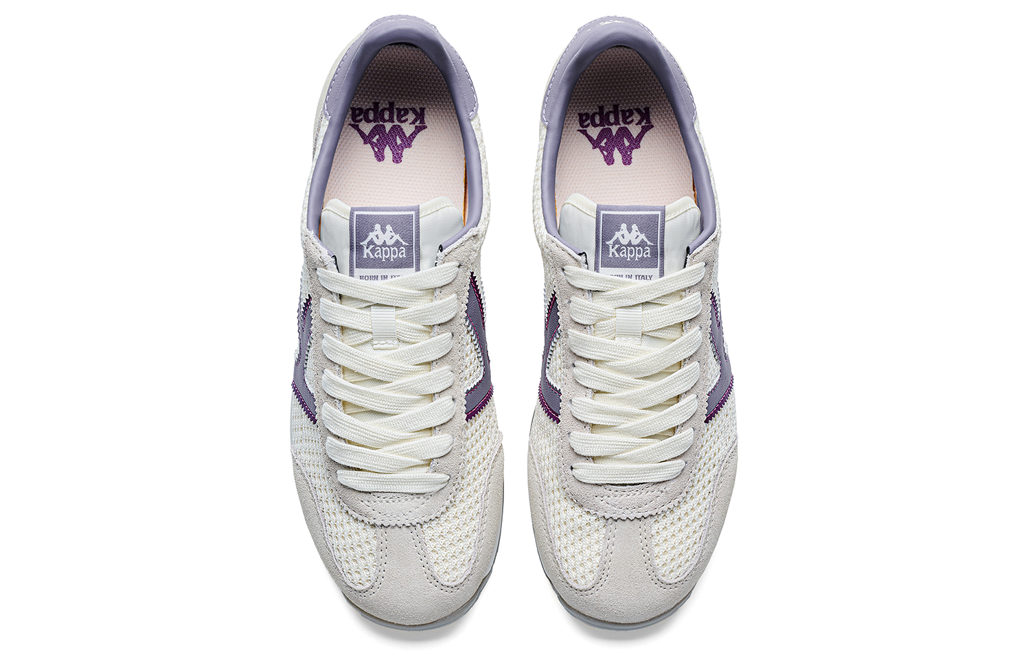 Kappa SERIES Abrasion Resistant Low top Running Shoes Women’s Winter White Malt Brown Beige Purple