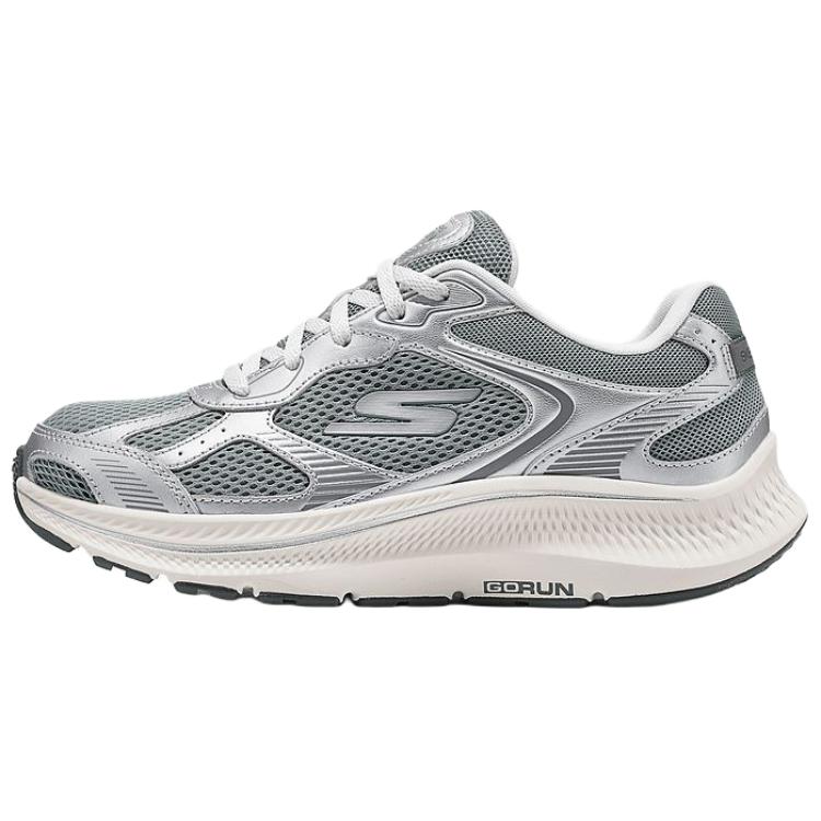 Skechers Textile, Synthetic Leather Lightweight Support Cushioning Breathable Rebound Low top Running Shoes Women’s