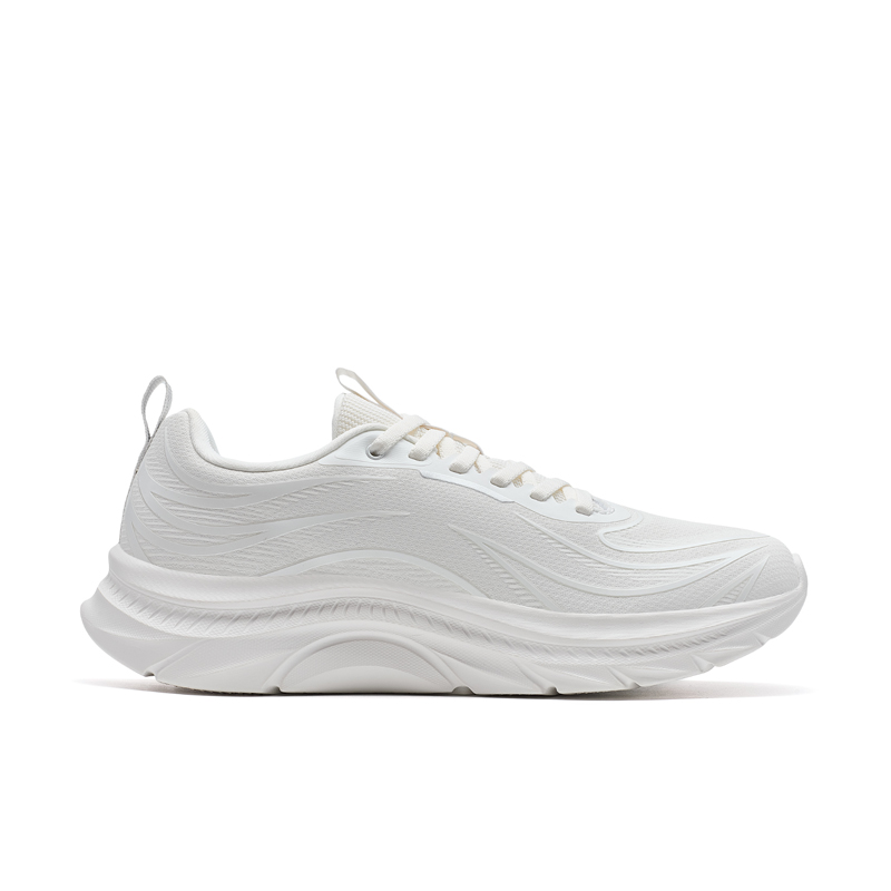 XTEP Slip Resistant Abrasion Resistant Low top Casual Running Shoes Women’s Sail White