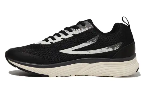 FILA RGB Flex 3.0 Cushioning Abrasion Resistant Low top Running Shoes Unisex Black White Korean Style